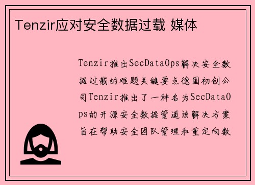 Tenzir应对安全数据过载 媒体